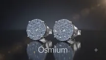 Osmium-Disk verwandelt in Ohrstecker